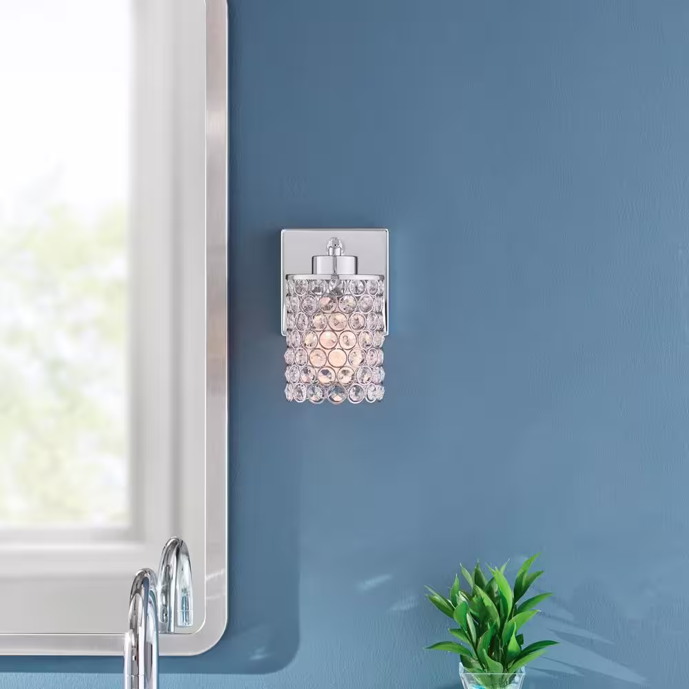 Home Decorators Collection 1-Light Chrome Wall Sconce