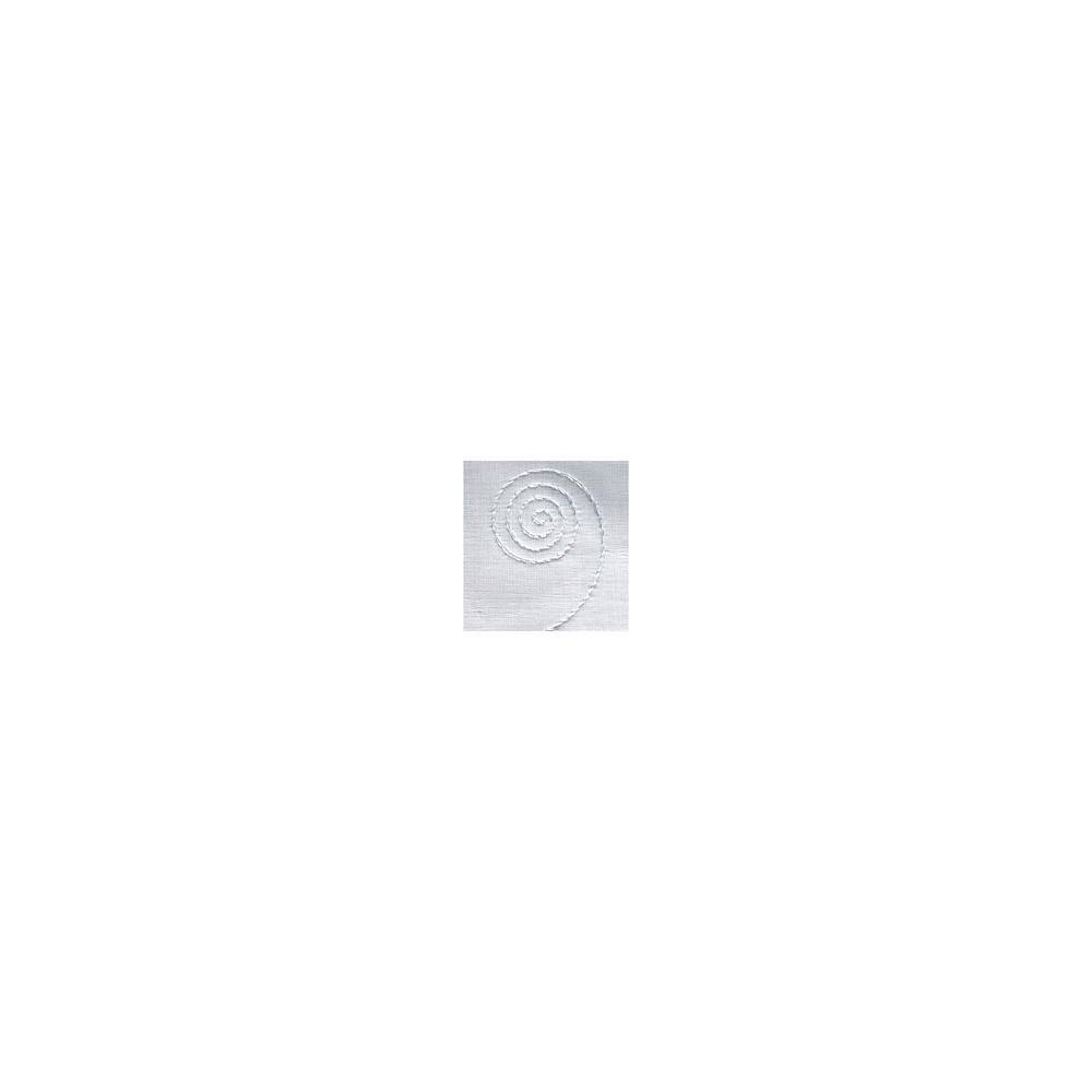 Habitat Hathaway White 54 in. W x 63 in. L Rod Pocket Light Filtering Balloon Curtain