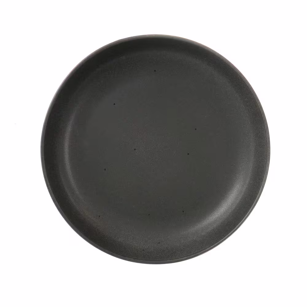 None Landon 24 fl. oz. 9.5 in. Truffle Gray Round Stoneware Bowl (Set of 6)