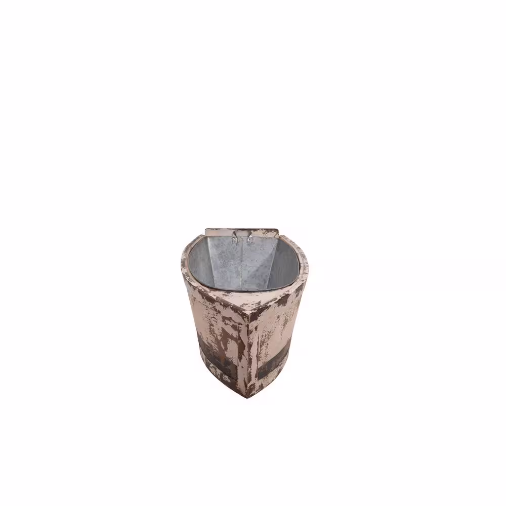 Storied Home Wood Decorative Boat with Tin Insert