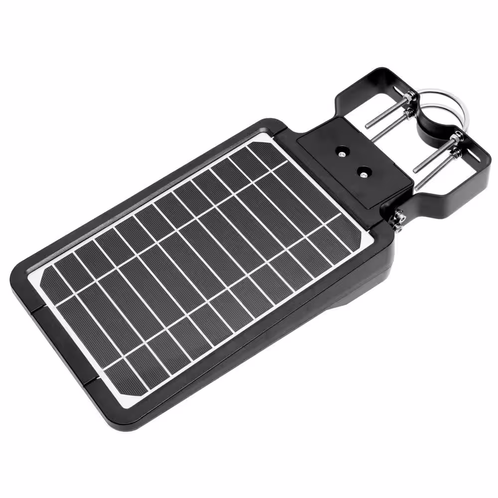 Wagan Tech 800 Lumens Solar Black Powered Motion Activated Outdoor Integrated LED Landscape Flood Light