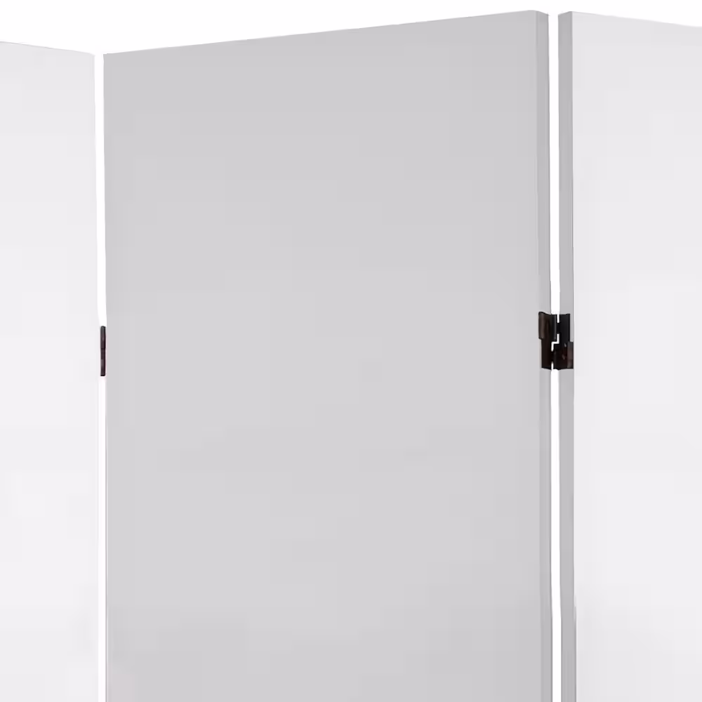 Oriental Furniture 4 ft. Short Do It Yourself Canvas Folding Screen - 6 Panel