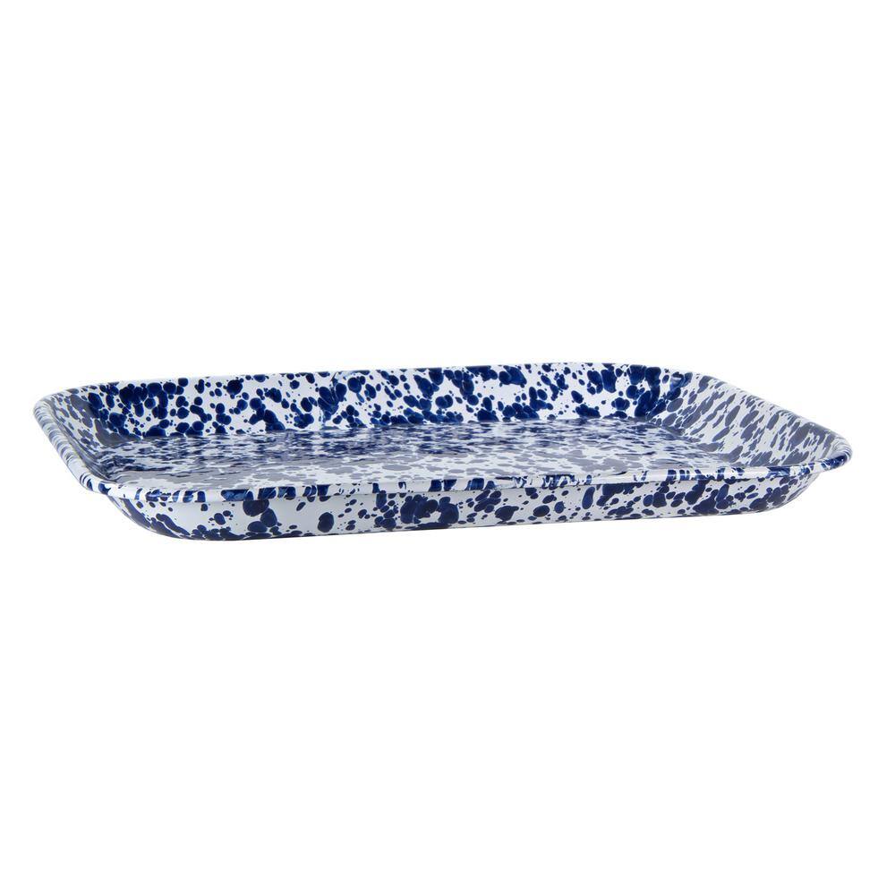Golden Rabbit Cobalt Swirl 12.5 in. x 16 in. Half Sheet