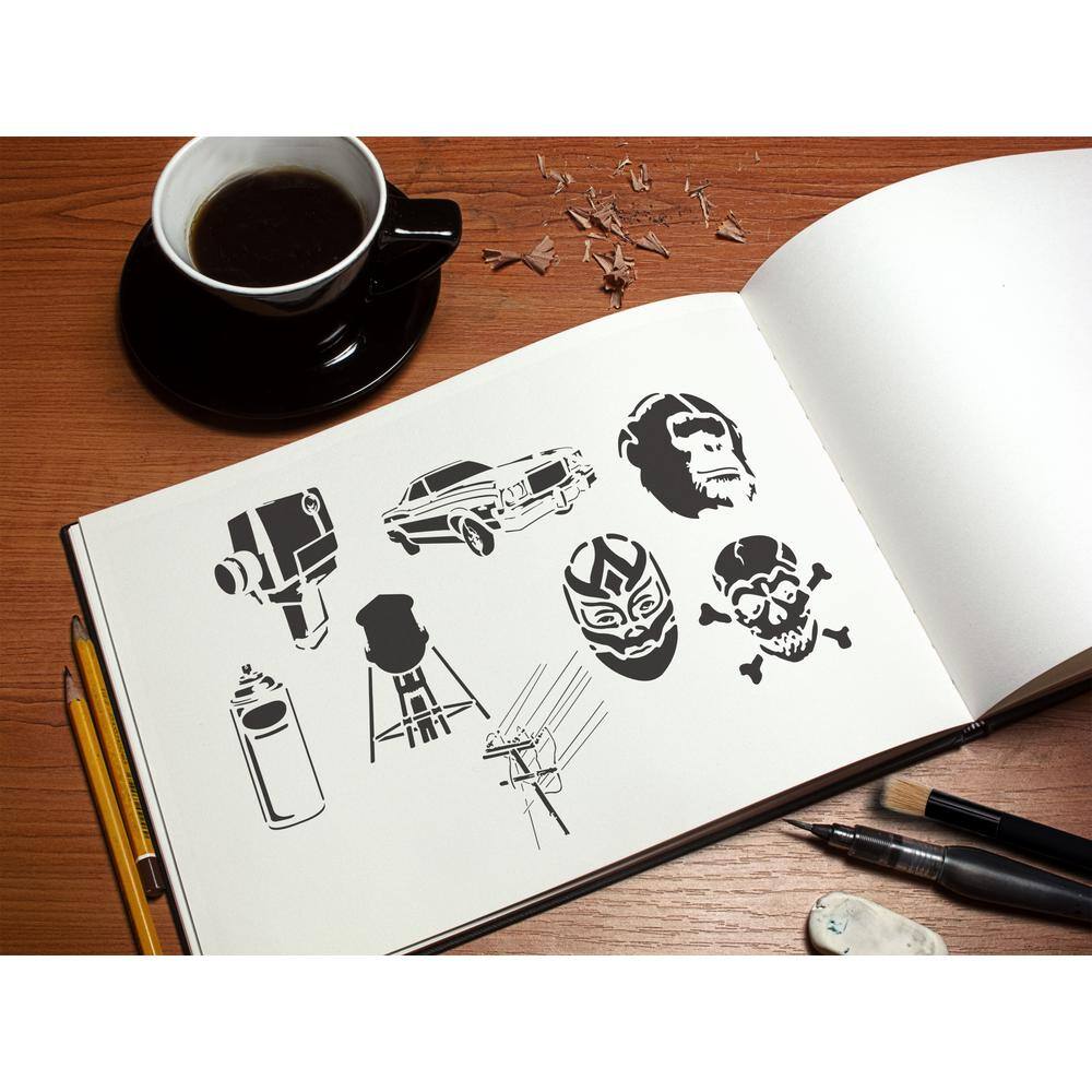 Stencil1 Urban Stencil (8-Pack)