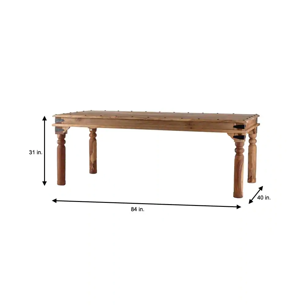 Home Decorators Collection Fields Weathered Brown Dining Table