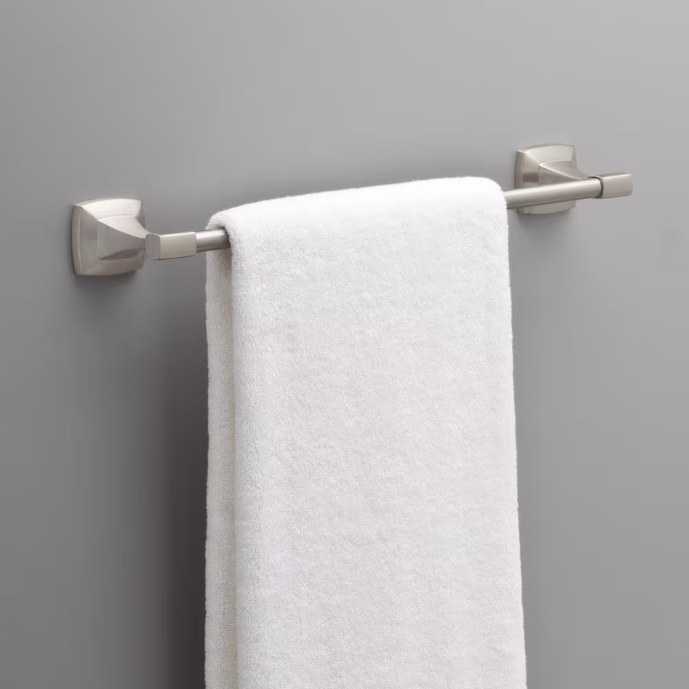 Delta Portwood 18 in. Towel Bar in SpotShield Brushed Nickel