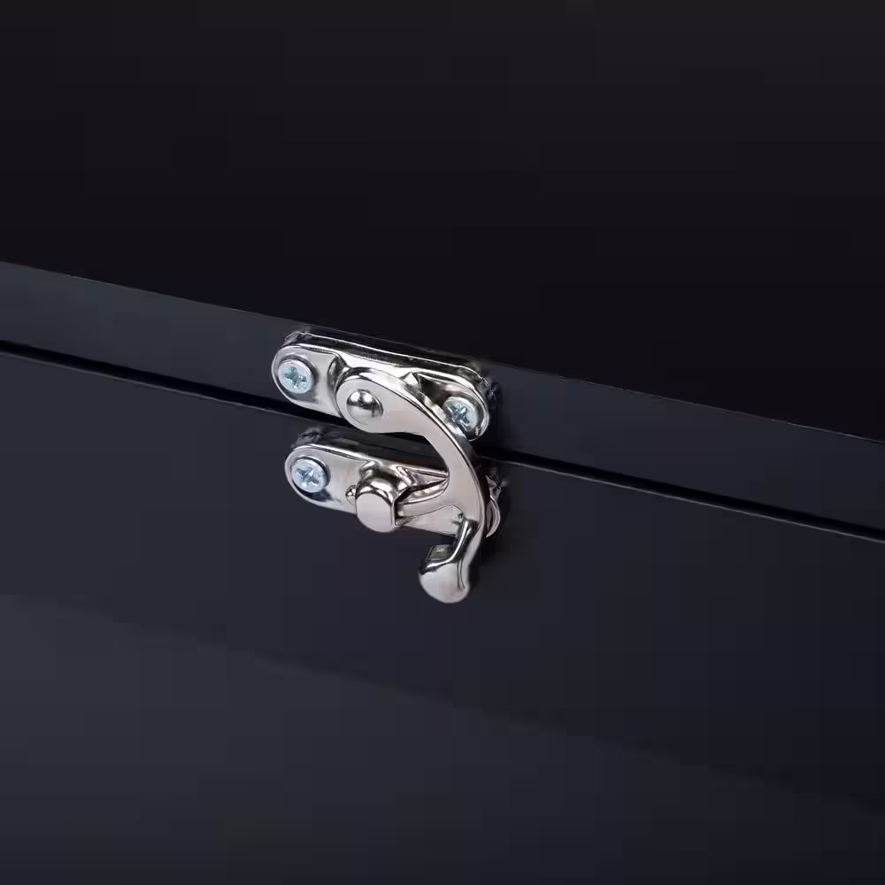 None 23.8 in. x 58.9 in. Black Floating Wall Mounted Table