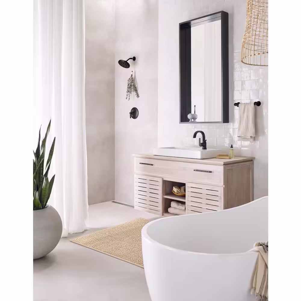 MOEN Doux 9 in. Towel Bar in Matte Black