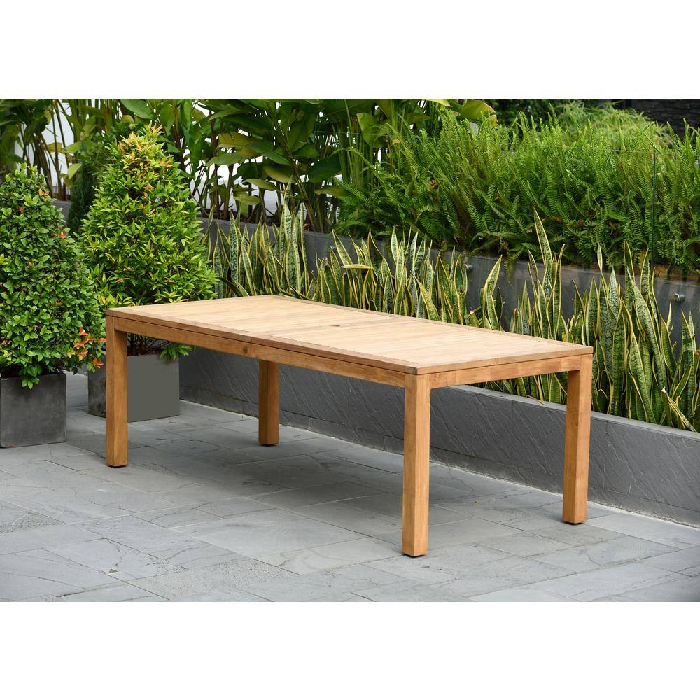 Amazonia San Diego 11-Piece Teak Rectangular Patio Dining Set