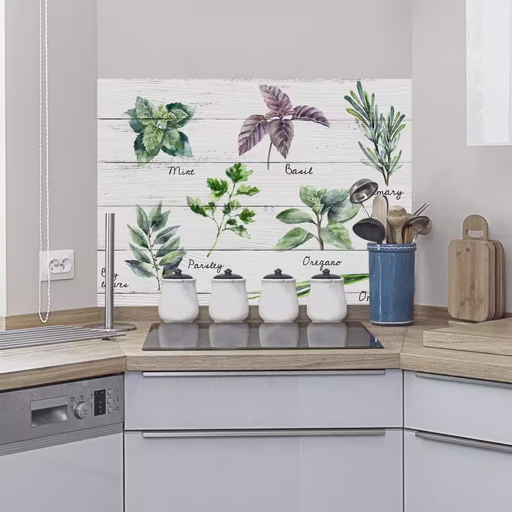 Home Decor Line Multicolor Shabby Spices Kitchen Panels Wall Decal