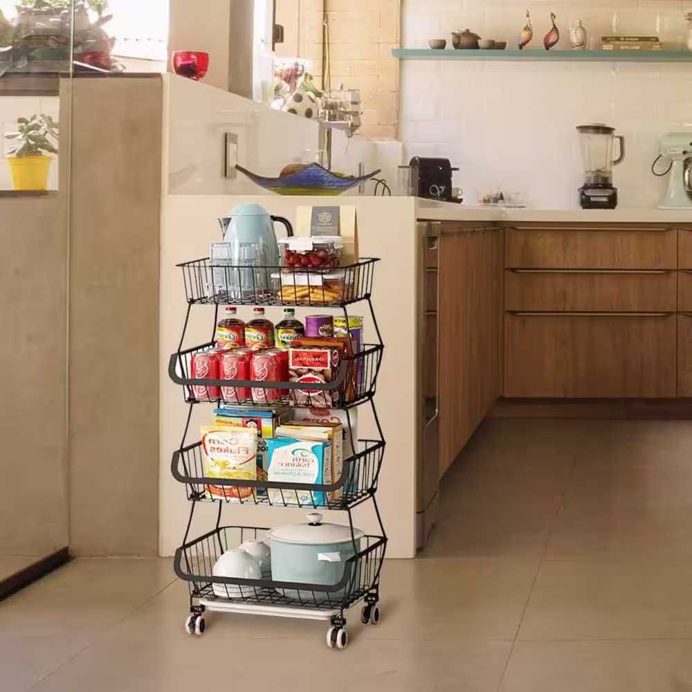 Unbranded 1-Piece Stackable Kitchen Fruit Vegetable Storage Basket